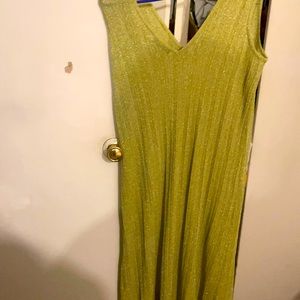 Glitter green Zara mid dress